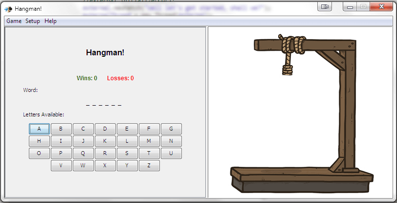 Standalone Hangman game